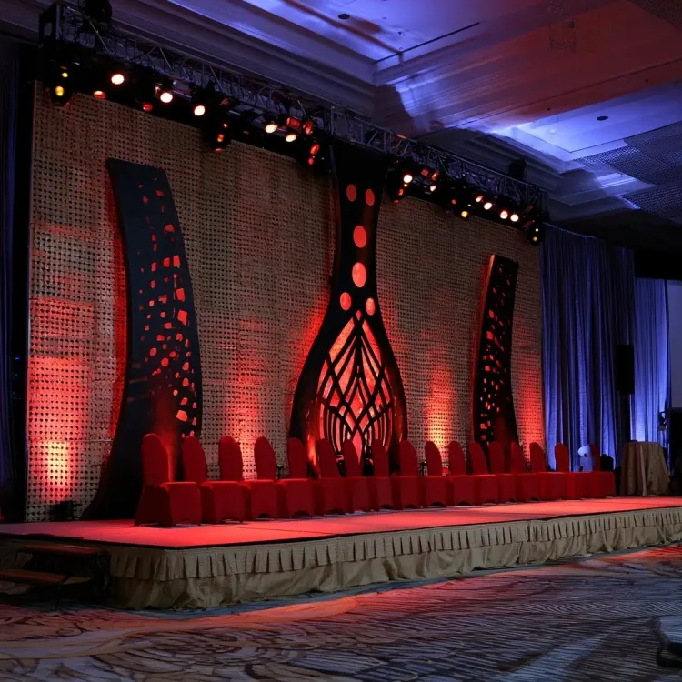 Corporate event stage setup